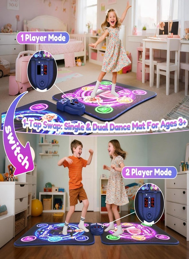 TooLion Double Dance Mat for Kids 3-12 - Dance Pad with Light-Up 12 Buttons,5 Game Modes,Touch-Sensitive & Built-in Music & Adjustable Volume,Christmas Birthday Gift for Boys Girls - Image 2